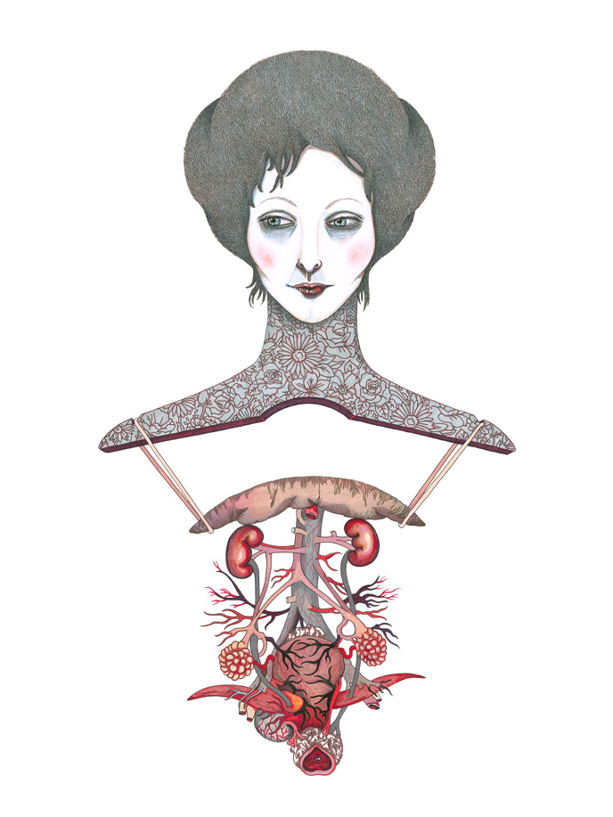 les dessous chics - Illustration du livre La garde-robe. Edition Thierry Magnier_2010